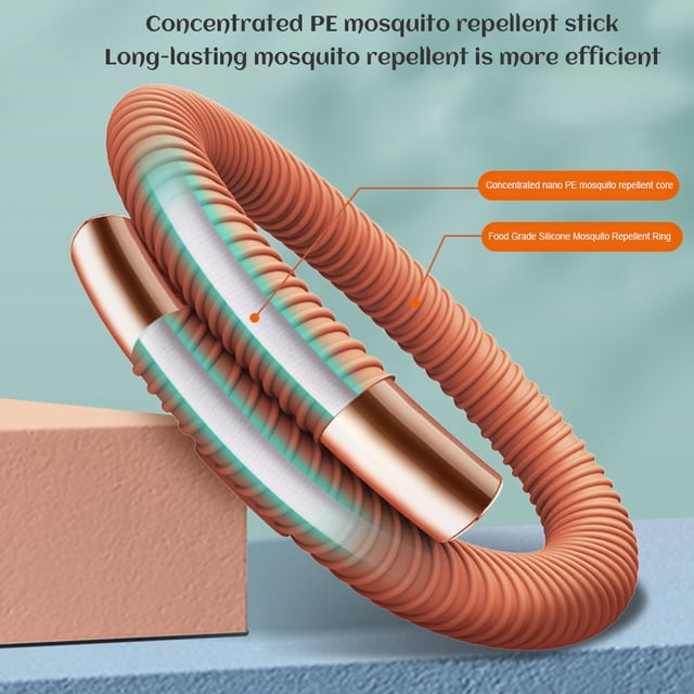 Pulsera repelente de mosquitos portátil para parejas, pulsera antimosquitos para acampar al aire libre, viajes de pesca
