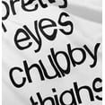 thumbnail image 4 of Pretty Eyes Chunky Thighs Adorable Youth T Shirt Tee Girls Infant Toddler Brisco Brands 18M, 4 of 5