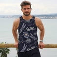 thumbnail image 6 of Salouo Wildflowers And Dragonflies for Men's Tank Tops,Sleeveless Muscle Shirts for Men Quick Dry Workout Tank Top Gym Muscle Tee Fitness Bodybuilding Sleeveless T Shirt-XX-Large, 6 of 7