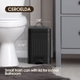 thumbnail image 3 of Bote de basura CEROELDA pequeño de acero inoxidable de 5 L/1,3 L con tapa, 3 of 7