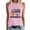 Pink, variant on WNEGSTG Women's Cotton Blend V Neck Sleeveless T Shirt Loose Casual Tank Tops with Pocket Gray