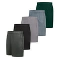 thumbnail image 5 of Hanes Cool DRI Men's Shorts Pack, 5-Pack, Moisture Wicking, Odor Protection, 7" Deep Forest/Navy Heather/Graphite/Black/Charcoal 2XL, 5 of 6
