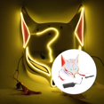 thumbnail image 3 of Halloween Cosplay LED juego máscara juego de rol Halloween bola decoración amarillo jinwen Cubierta de Cosplay de Halloween, 3 of 8