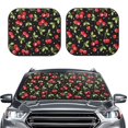 thumbnail image 2 of Cauagu Sweet Red Cherry Cauagu {designName} Print Foldable Car Windshield Sun Shade | Front Windshield Shade for Sun | Fits Small Sedans, Mini SUVs, Hatchbacks-Large, 2 of 6