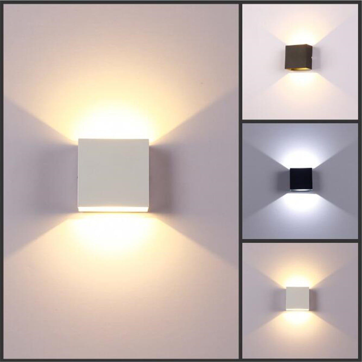 2 Color 6W Led Wall Light Lamp White light/Warm light Indoor Outdoor