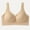 Beige, variant on Womens Wireless Comfortable Bras Full Support Push up Bralette Adjustable Straps No Underwire Lingerie