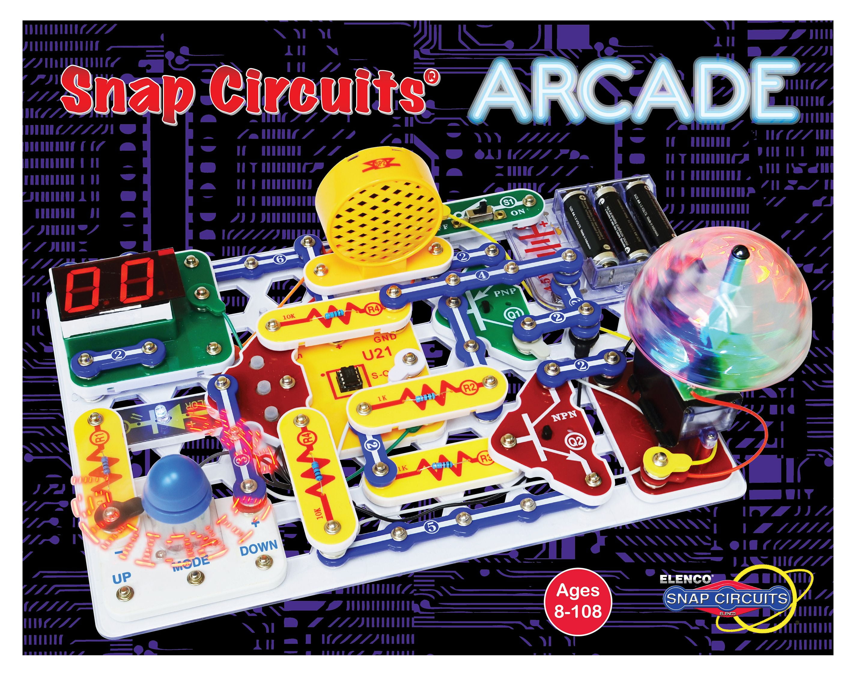 Snap Circuits Arcade Electronics Exploration Kit | Over 200 STEM Projects | 4-Color Project
