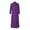 Purple, variant on Mens Long Sleeve Robe Stand Collar Cosplay Gown Vintage Solid Color Medieval Long Robes