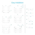 thumbnail image 6 of Ematic Metal and Glass TV Stand for TVs up to 66 lbs and 42", ETVS660 Black, 6 of 10