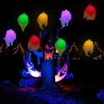 thumbnail image 3 of Halloween Decorations Skeleton Skull String Lights, White Gauze Spooky Colorful Light 10FT 20 LEDs Battery Operated for Halloween Indoor Outdoor Decoration, Multicolor, 3 of 5