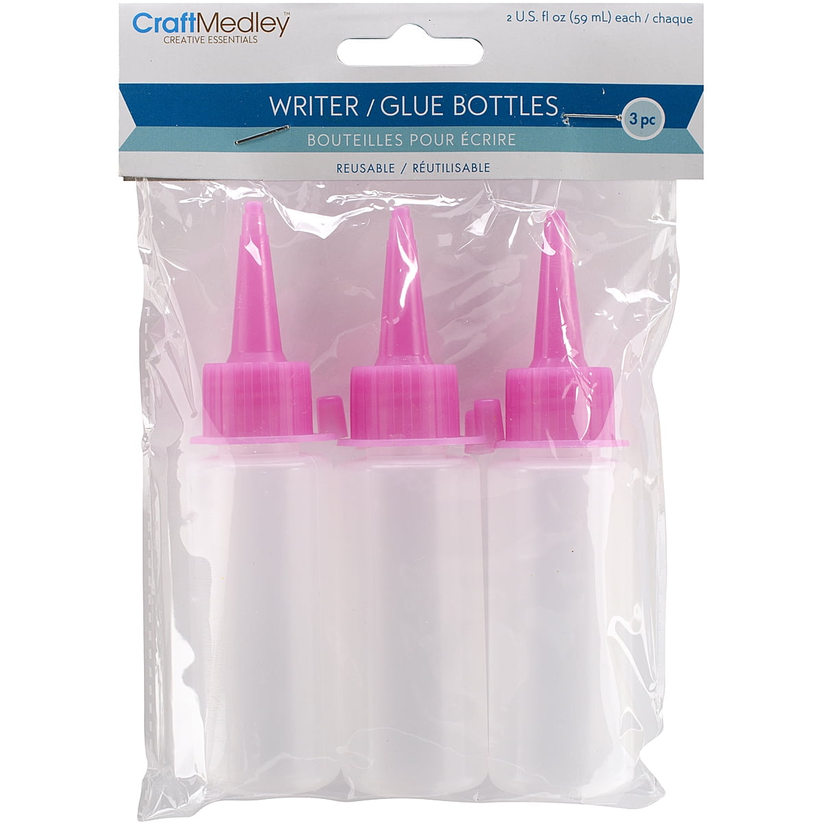 Writer/Glue Bottles 3/Pkg2oz