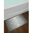 thumbnail image 2 of Silver Bath Mat, Vintage Mandala Baroque Patterns Monochrome Victorian Antique Ornaments Damask, Non-Slip Plush Mat Bathroom Kitchen Laundry Room Decor, 29.5 X 17.5 Inches, Gray Pale Grey, Ambesonne, 2 of 2