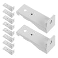 thumbnail image 4 of WORGEOUS 10pcs Wall Mount Curtain Track Brackets Ceiling Mounted Curtain Track Support for Curved Drapery Rail Holder, 4 of 8