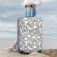 thumbnail image 7 of Logiee Snake Print Travel Luggage Cover,Suitcase Protector, Washable Elastic Suitcase Baggage Cover,Closure for Wheeled Suitcase Fit 18-32 Inch Luggage-X-Large, 7 of 7