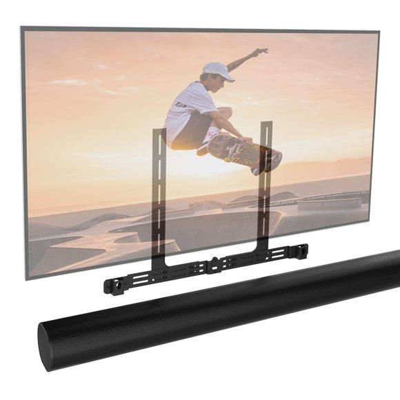 Soundbass Support TV Arc, Noir, Compatible avec Sonos Arc et Arc Ultra, Support de Montage pour Téléviseur, Trousse de Quincaillerie Incluse, Barre de Son Arc, Conçue aux É.-U.