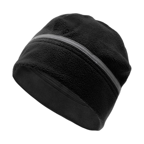 Gorra de ciclismo única Bargains, protección cálida para las orejas, forro duro reflectante, tela de forro polar negra 27x18cm 1 Pcs