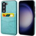 thumbnail image 2 of REQO Compatible with Samsung Galaxy S23 Plus Case Wallet with Credit Card Holder, Flip Premium Leather Magnetic Clasp Kickstand Heavy Duty Protective Cover for Samsung Galaxy S23 Plus 6.6" (Green), 2 of 6