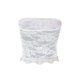 thumbnail image 4 of VISgogo Tops de tubo de verano para mujer, estampado de flores de encaje de retazos sin tirantes con hombros descubiertos, camisetas sin mangas recortadas, chaleco ajustado sin espalda VISgogo  moda, 4 of 9