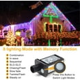 thumbnail image 2 of Morttic Christmas String Lights, 98ft 300 LED 8 Lighting Modes Waterproof Fairy Light for Indoor Outdoor Christmas Party Garden Wedding Home Decoration (Multicolor), 2 of 6