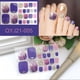 thumbnail image 1 of Etiqueta Engomada Del Clavo Del Dedo Del Pie Envolturas Completas Pegatinas De Esmalte Pegatinas De Arte De Uñas Para Mujeres Niñas Decoraciones De Arte De Uñas Yuarrent CE007391-10, 1 of 6