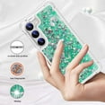 thumbnail image 2 of Comepatible with Samsung S23 Plus Case Glitter Sparkle Gold, Luxury Phone Case Samsung Galaxy S23 Plus Case Silicone Shiny Bumper Protective Case Anti-Scratch Cover (Green), 2 of 7