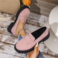 thumbnail image 5 of EKVAHL Women’s Loafers Platform Chunky Block Walking Shoe, Slip‑On Lug Sole Casual Shoes, Round Toe Non Slip Sole Business Work Footwear, 5 of 7