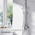 thumbnail image 6 of HPZZ Handheld High Pressure Shower Head, 6 Spray Modes/Settings Detachable Handheld Showerhead with 4.92Ft Stainless Steel Hose and Shower Arm Bracket (Color : Black), 6 of 7