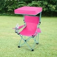 thumbnail image 3 of Kids Canopy Chair with Safety Lock (125 lb. Capacity), Pink/Green, 3 of 8