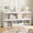 White, variant on 3 Tier Wooden Storage Organizer for Kids, 5-Cube Bookcase with Drawer for Playroom, Classroom, Kids Room, White