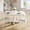 White, variant on Kicctian 47-Inch Round Dining Table for 4 – Farmhouse Wooden Table for Home, Kitchen, or Living Room – Only Table,Brownish-red