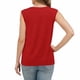 thumbnail image 4 of Blusas de Verano de Mujer Cuello en V sin Mangas de Color Sólido con Cuello Tank Top Desgaste Diario Casual, Blusas sin Mangas para Mujeres, 4 of 6