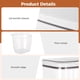 thumbnail image 4 of Contenedor grande de almacenamiento de harina, soporte para alimentos con tapa abatible automática, caja de contenedor de almacenamiento de arroz de 5,5 L, contenedor alto de harina para almacenamient, 4 of 6