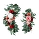 thumbnail image 1 of Boda rústica Guirnalda Arreglo floral Flores de seda hechas a mano Flores artificiales Botín para boda Banquete Recepción de pared Cenador Estilo D perfecl Guirnalda de arco de boda, 1 of 8