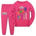 thumbnail image 1 of Pijamas de bloques de números para bebés y niñas, ropa de dormir de moda para niños pequeños, pijamas para adolescentes, pijamas de Navidad para niños, 1 of 4