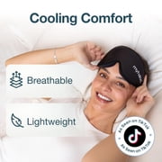 MyHalos Sleep Mask - 100% Blackout Sleeping Mask for Women, Men and Side Sleepers - Premium Memory Foam, 3D Sleeping Eye Mask for Zero Eye Pressure, Eyelash Friendly, Soft & Breathable Design