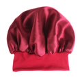 thumbnail image 5 of Gorro elástico de satén con banda ancha, gorro plisado para dormir de noche, gorro de belleza para el cabello de color sólido, para mujeres y niñas, gorro para dormir, 5 of 5