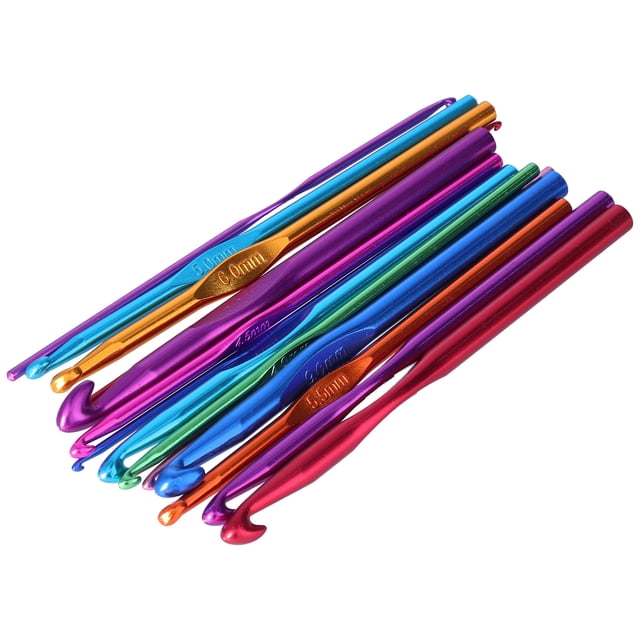14 Piezas de Ganchos de Ganchillo 2-10 Mm Agujas de Ganchillo Ergonómicas de Aluminio para Artesanía de Hilo ANGGREK Otros