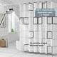 thumbnail image 2 of Cortina de Ducha para Baño, Cortinas de Regadera Impermeable de Patrón Cuadrado Grande con Ganchos, Cortina de PEVA Antimoho, para Duchas de Baño y Bañeras, 2 of 4