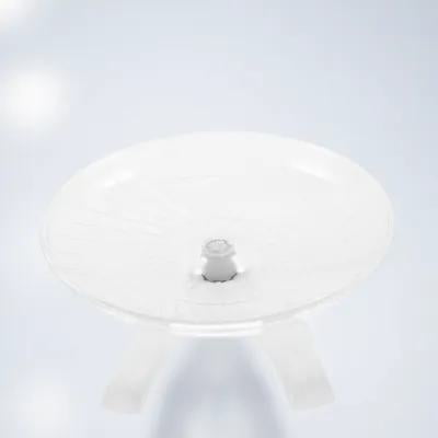 UPOUART White Low Noise Hamster Wheel with Smooth for Gerbils Chinchillas Guinea Pigs