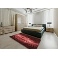 thumbnail image 5 of Ahgly Company Machine Washable Indoor Rectangle Transitional Grapefruit Red Area Rugs, 8' x 12', 5 of 7