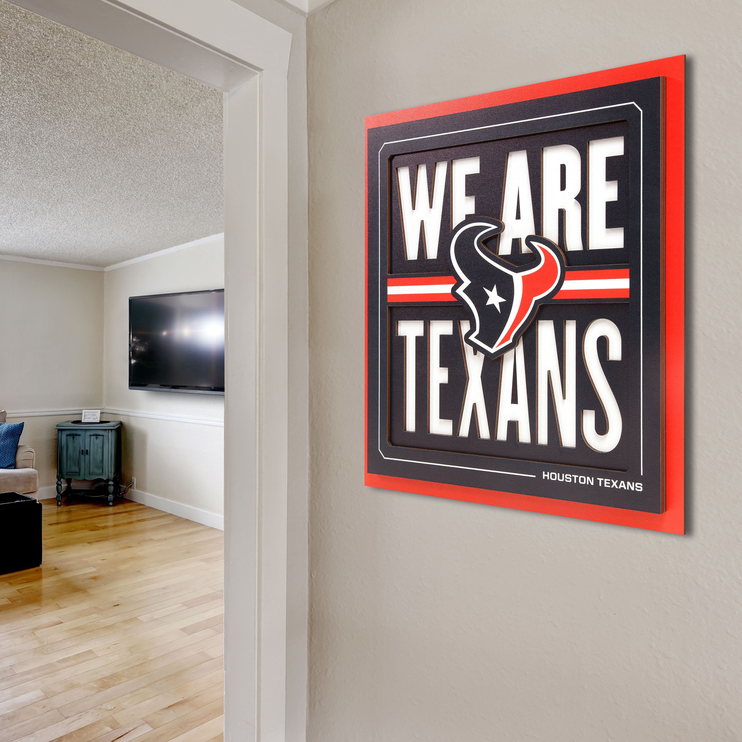 IDNA Houston Texans 12" x 12" Slogan Series 3D Wall Art