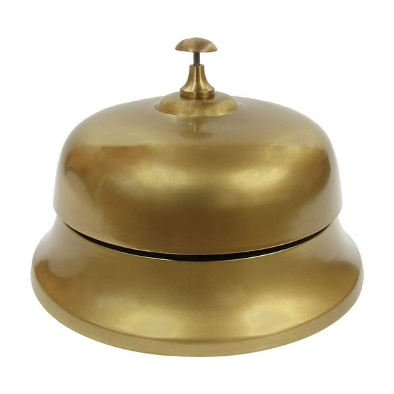 Huge Solid Brass Hotel Counter Service Desk Bell Clerk/Reception/Call Ring Bells