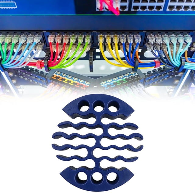 Organizador de cable de red Se adapta a la categoría 6 Herramienta de fijación de cables Professional Dia. Herramienta de organización de soporte de Azul