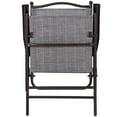 thumbnail image 6 of Costway Set of 2 Patio Folding Sling Back Chairs Camping Deck Garden Beach Gray, 6 of 9