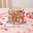 thumbnail image 4 of BinKFF 3D Mothers Day Pop Up Card, Best Mom Ever, For Mother, Wife, Anyone - 100% Recycled and Eco-Friendly - 7.6" x 5.7" Cover - Includes Envelope and Note Tag, 4 of 8