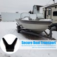 thumbnail image 4 of Hioecau Boat Trailer Bow Stop Stable Support Y-Shaped Bow Frame with 2-Inch Roller Mounting Width 4-Inch V-Span Non-Marking Rust-Proof Boat Bow Stop, 4 of 8