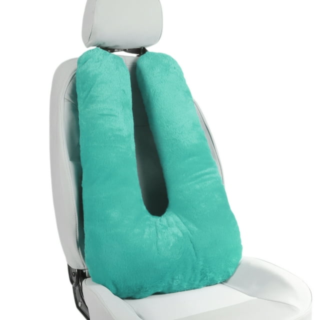 Almohada Ergonómica para el Cuello del Automóvil, Soporte Ajustable, Verde Oscuro, 1 Pcs