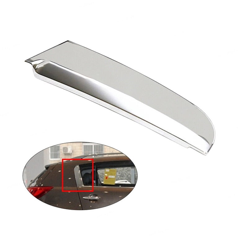 Right Rear Door C Pillar Garnish Molding With Chrome - Fits 2011-2016 Kia Sportage, Replaces OEM 83280-3W010