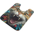 thumbnail image 5 of SKYSONIC Toiletry Mat Roaring Cat Print, Fluffy Plush Absorbent Bath Rugs Carpet with Non Slip Bottom for Bathroom Floor Toilet Tub and Shower, 5 of 7