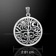 thumbnail image 4 of Jewelry Trends Sterling Silver Celtic Sun Moon Tree of Life Pendant Necklace 18", 4 of 4